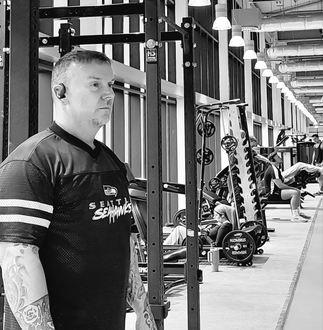 Jason training in the gym